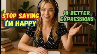 English Speaking Practice | 10 Different Ways to Say I'm Happy | English Podcast
