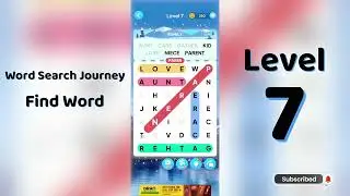 Word Search Journey Level 7 Answers | Find Word 🧩✨ | SolutionGuruji