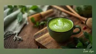 hot matcha.