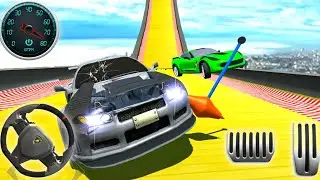 Real Mega Car Crush Simulator - Extreme High Jump Demolition Game Play Video.[Android Gameplay]