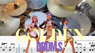 Golden - Kpop Demon Hunters  Drum Score / Play Through Easy Beginner Simplified -Transcription notes