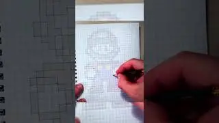 #how  to #drawing  PIXEL MARIO #shorts