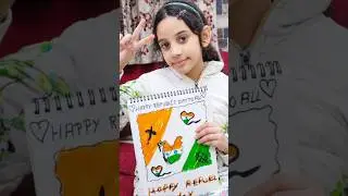 Republic Day Drawing by Kid 🇮🇳✨ Easy India Map Art#shortsfeed#shorts#ytshort#viral#song#trending