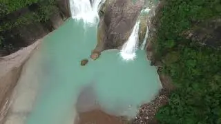 Drone footage of Pinsal falls Santa Maria Ilocos Sur