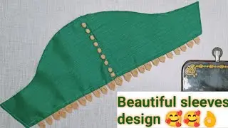 बाजु डिजाइन || Sleeves Design With Potli Buttons, Very easy to make || Model sleeves design,