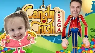 Candy Crush Saga! Gamer Time Dad and Gamer Baby