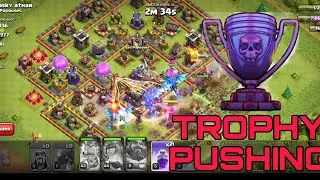 TROPHY PUSHING ATTACK EDRAGONS🦅🦅  || COC GAMER || CLASH OF CLANS