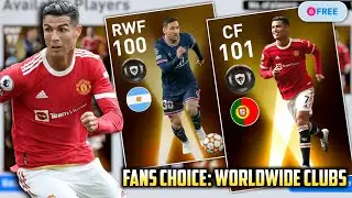 Upcoming Fans Choice Worldwide Clubs Featured Players In Pes2021 Mobile 🔴 101 Ronaldo Pes21