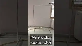 DIY pvc backdrop stand #ytshorts #ytshortsindia #backdrop #shortsbeta #shortsviral #diycrafts #diy