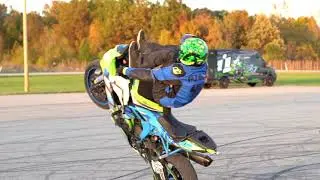 STUNT ADDICTION  / pro rider KYLE SLIGER / motorcycle stunt riding