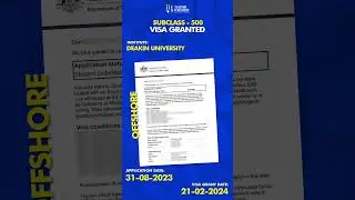 Received Subclass 500 Successful Visa Grant! | Offshore | Think Higher Consultants