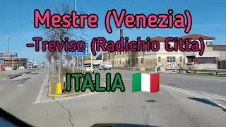 Driving in Italy 🇮🇹 from Mestre(Venezia) to Treviso(Town of Radish) @itravelandsing