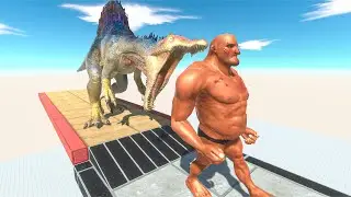 Run And Escape From Spinosaurus - Animal Revolt Battle Simulator