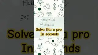 Genius way to multiply like a pro #speed #maths #math #mathematics #vedic#tricks #multiplayer #vmbyc