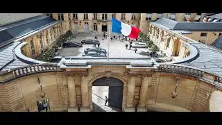 Cérémonie de passation de pouvoir à Matignon entre Jean Castex et Elisabeth Borne