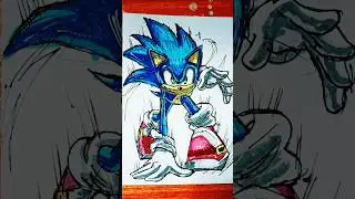 Stickdraw Sonic speed #drawing #art #shorts #sonic
