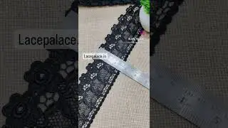 Imported black lace| Dupatta lace | Saree border#trendingshorts #lacewholesale #sareeborder #lace