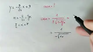 Goniometria 17 - Coefficiente angolare di una retta e angolo formato con asse x