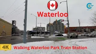 Walking Tour Waterloo Park LRT Station 4K || Virtual Tour  Waterloo Park LRT Station Canada