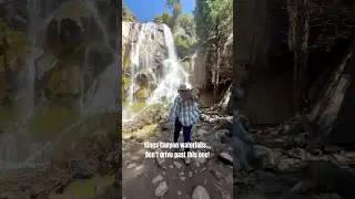 The Waterfall Hiding Right Off the Road in Kings Canyon #KingsCanyon #Waterfalls #CaliforniaRoadTrip