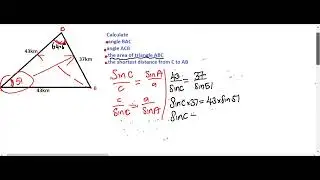 Cosine and sine rule