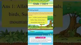 SNC English Grade 1 Unit 6 || Getting started solved activities