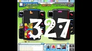 Tetris Battle: 327 lines - 4wide