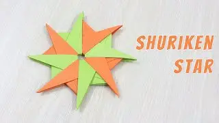 How to Make a Paper Shuriken Star Easy - Origami Star Making Tutorial