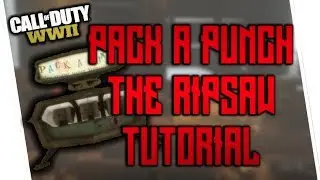 WW2 ZOMBIES - RIPSAW PACK A PUNCH TUTORIAL - THE DARKEST SHORE (Call of duty World War 2) (Gameplay)