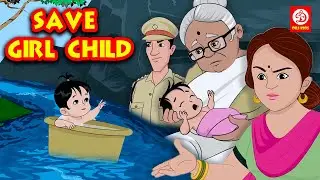 Save Girl Child - English Moral Stories for Kids | Bedtime Stories | Fairy Tales | DRJ Kids
