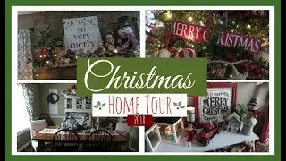 Farmhouse Christmas Home Decor Tour ~ 2018