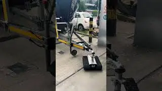 MOVING MY BOAT TRAILER WITH ROBOT TROLLEY 💪🏻 #Shorts