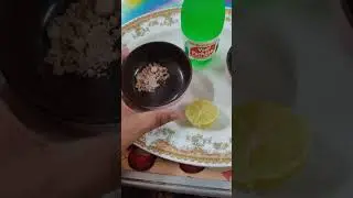 lemon soda with soda water+black salt+lemon juice+ice cubes.