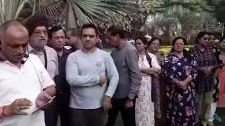 Surprise visit by SHO Rajouri Garden at Bindra Park with Deepak PILOT,  President, SRGFA and The RGF