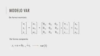 [TEORIA] Modelo VAR (Aula 1)