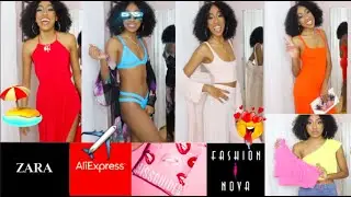 SPRING SUMMER TRY ON HAUL | HOLIDAY LOOK BOOK | SLAYCATION GOALS | Sadicka.inc