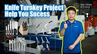 CNC knife grinding machine factory | how to make kitchen knife  #knifemaking #knifemachine #grinding