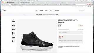 SneakerAutoBot Copped Jordan Retro 11 