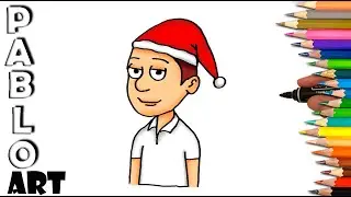 Как нарисовать 🎅 Канидиан из GoAnimate к Рождеству | пошаговая инструкция