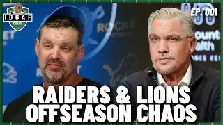 NFL Offseason Chaos: Raiders & Lions Free Agency, Mock Drafts | IDGAF #001