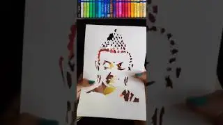 ❤😍Lord buddha drawing/oil pastel drawing😍✨#shorts #firstshortvideo #youtubeshort #viralshort #art