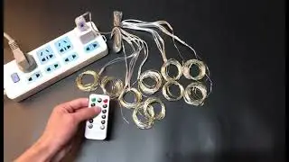USB curtain fairy lights with remote control for window decoration