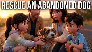 Family Rescues a Weak Dog and Takes Him to the Vet | Kindness Story