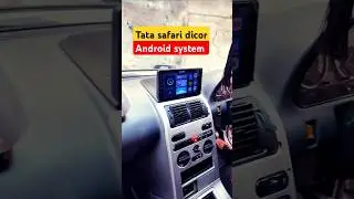 tata safari dicor 🔥 android stereo 9098501576 #sunshineautobhopal #safariandroidstereo #suv #shorts