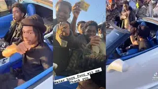 Atlanta waterboys give Lil Baby money for his birthday