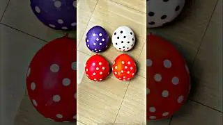 Purple Red Orange Balloon Color Orbeez Popping #shorts #asmr