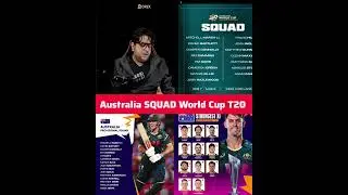 Australia squad for the ICC Men's T20 World Cup 2026 #MitchellMarsh #T20WorldCup #WorldCup2026