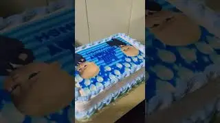 baby boss theme photo print cake