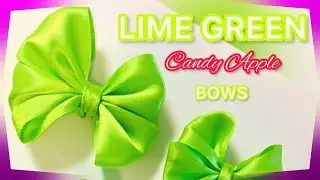 Lime Green Candy Apple BOWS