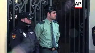 Former party Treasurer Luis Barcenas arrives at anti-corruption offices